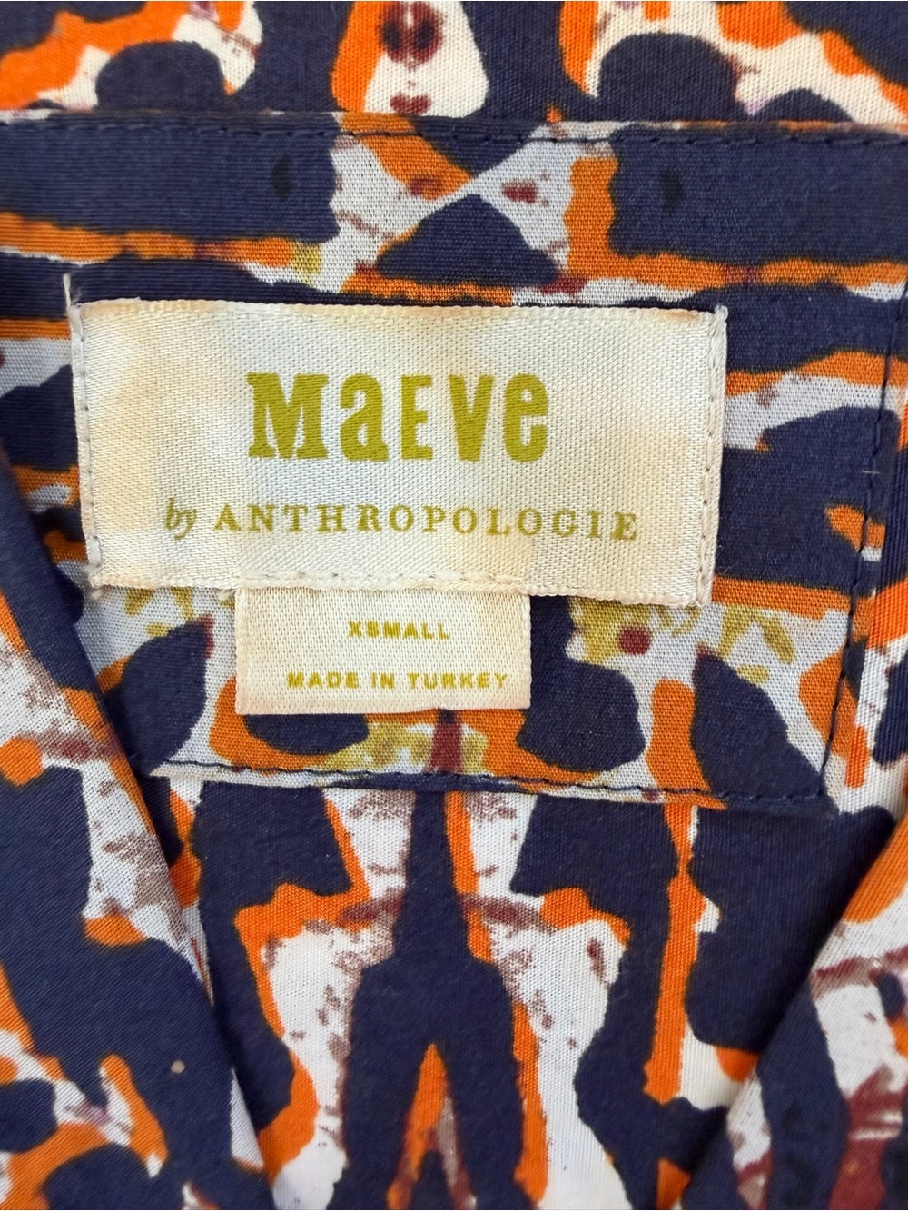 Anthropologie Maeve XS Somerset Boho Prairie 100% Cotton Sundress Midi Dress - Picture 13 of 14